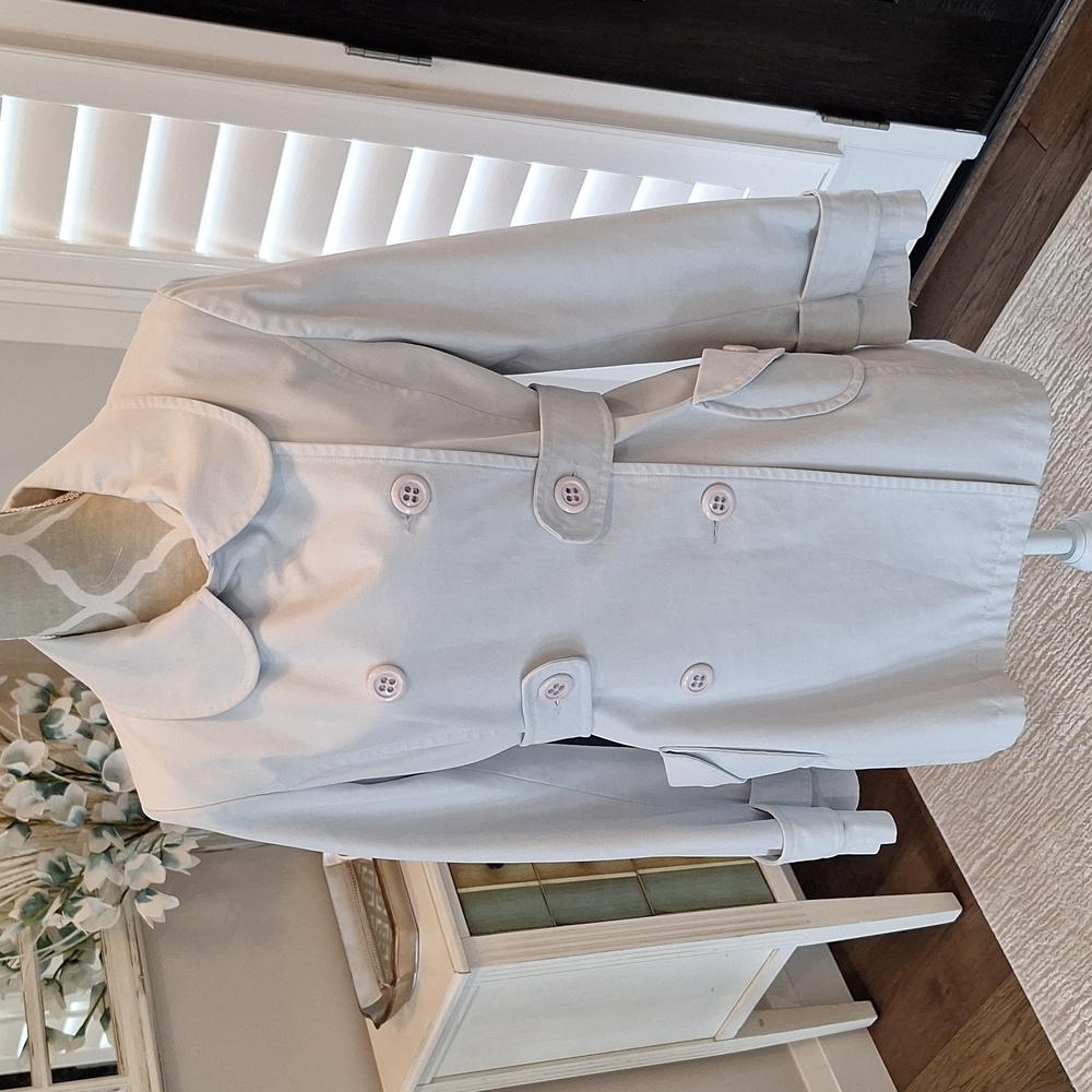 #823 Soia Kyo Pale Blue Trench Coat